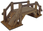 Preview: Holzbrücke - Krippenzubehör, ca. L 20 x B 6,5 x H 7,5 cm